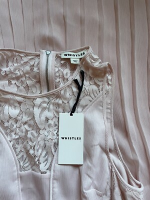 WHISTLES Dress Size 10 dusty Pink Wedding Formal Evening