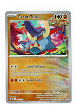 Pokémon TCG - Great Tusk 55/131 Prismatic Evolutions Reverse Holo Poke Ball - NM