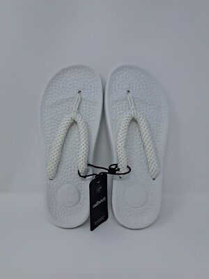 Allbirds Sandals W10 M8 White Blizzard Sugar Zeffer Flip Flops Thong Unisex 