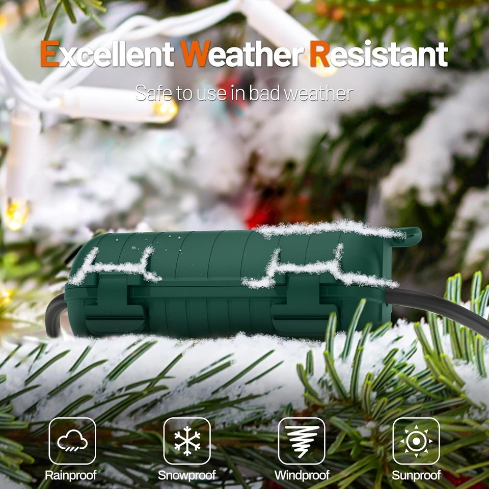 Extension Cord Cover Protector Outdoor Weatherproof Waterproof