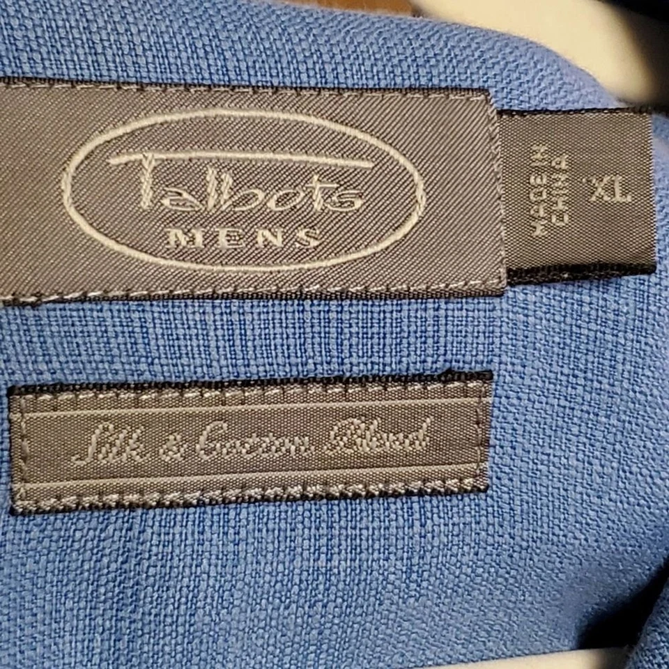 Talbots Men | Silk Blend Button Down Shirt | Size XL - Image 2 of 4