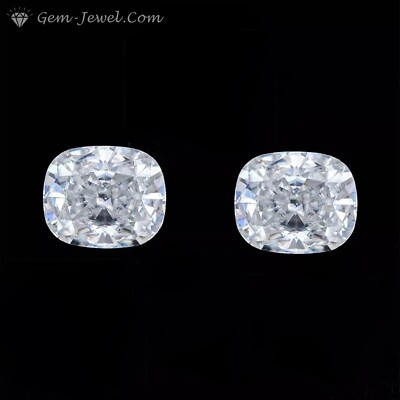 12 X 10 MM CT Full White Ice Crushed Elongated Cushion Cut Loose