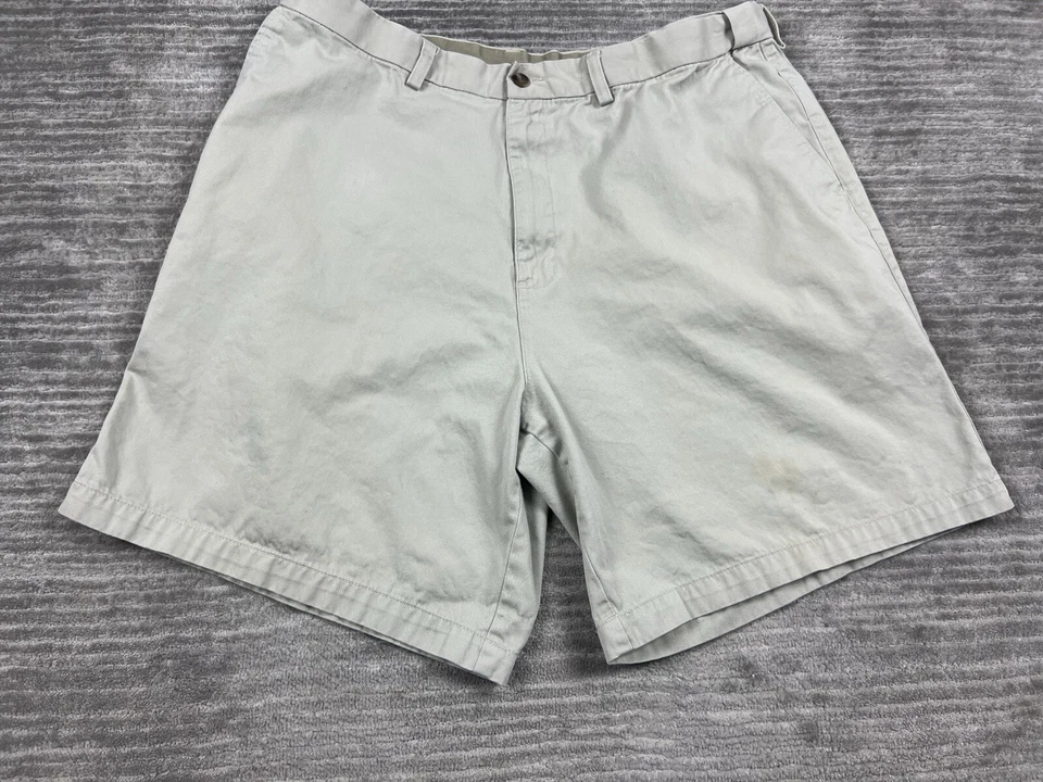 Pantalones Cortos Farah Para Hombre 40 Beige Cintura Expandible 100% Algodón Chino Foto 3 de 4