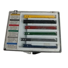 Multi-Purpose Jig-Saw Blades, 11 Pc Assorted Jig Saw Kit Wood, Plastic and Metal