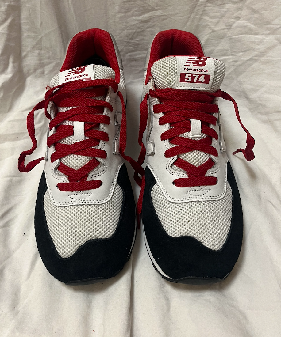 NEW BALANCE MENS PRE OWNED ML574NSB SNEAKERS SIZE 11 2E WIDTH