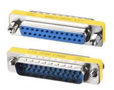 PTC 25-Pin DB25 Serial Mini Male to Female M/F Gender Changer Coupler Adapter