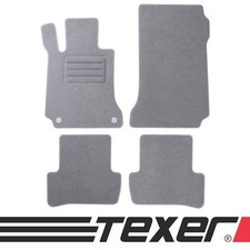 Fussmatten für Mercedes-Benz C-Klasse W204 Bj. 2007-2014 Autoteppiche TOP-GRAU