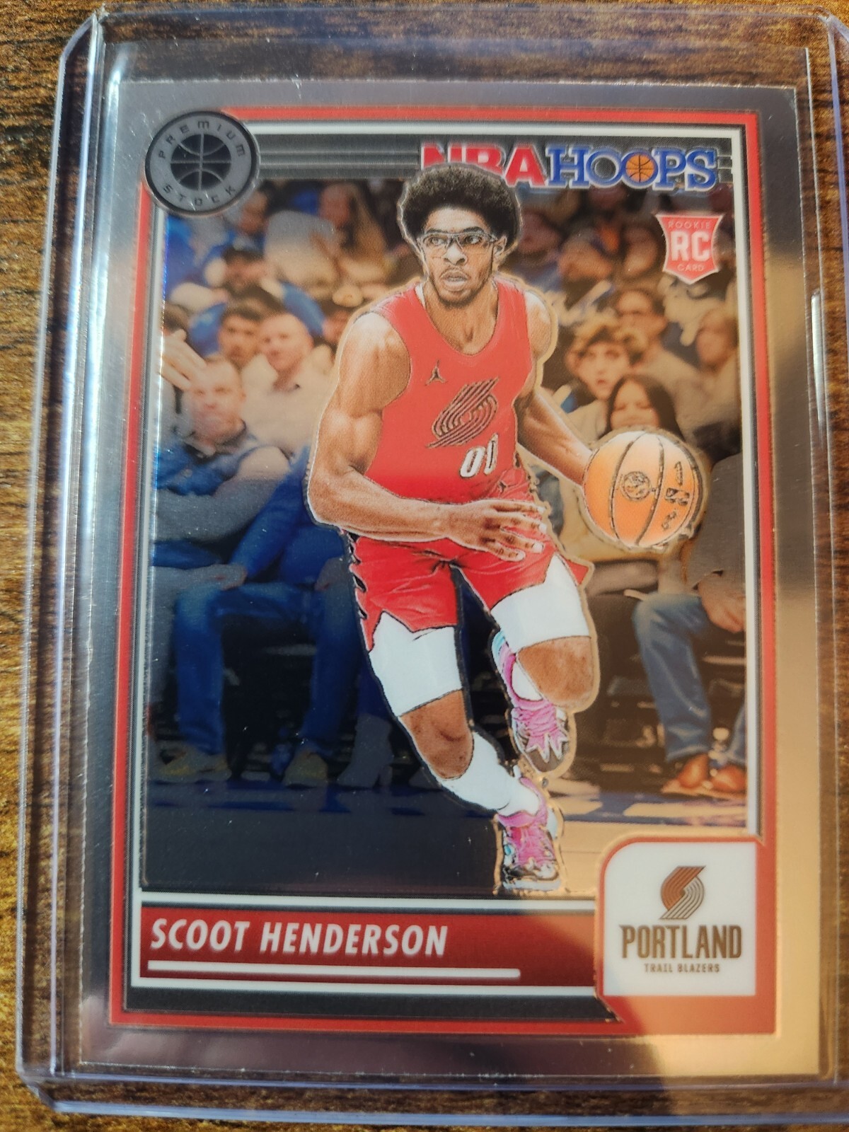 2023-24 NBA Hoops Premium Stock Scoot Henderson Rookie RC #137 Trail Blazers
