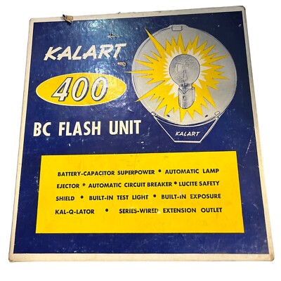 Vintage Kalart 400 BC Flash Unit Model 430 Works With Graflex 22 Argus ...