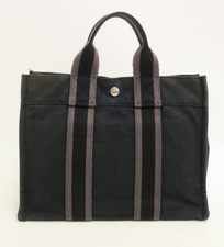 Authentic Hermes Fourre Tout PM Canvas Tote Bag  28444