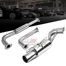 4 Muffler Tip Stainless Steel Exhaust Catback System For 00-03 Maxima A33 V6
