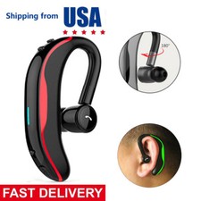 Bluetooth Headset Ear Hook Wireless Earphone Waterproof Running Headphone w/ Mic
