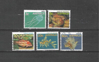 AUSTRALIA , 1984/86 , FISH , SET OF 5 STAMPS , PERF , USED | eBay