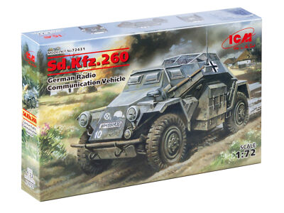 ICM  72431 - Sd.Kfz.260, German Radio Communication Vehicle - Scale Model Kit