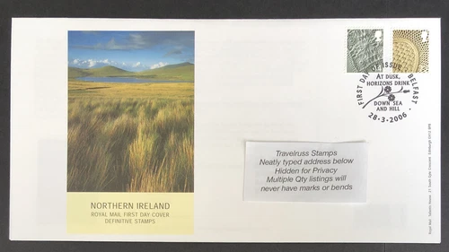 GB 2006 FDC NORTHERN IRELAND DEFINITIVE STAMPS - BELFAST SHS - FREE UK P&P