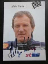 Alain Cudini autograph signed 10x15 cm postcard Mercedes