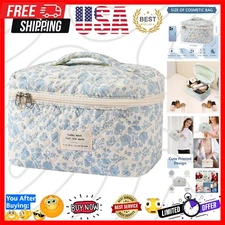 Cute Floral Makeup Bag - Large Capacity Toiletry Organizer for Every Occasion