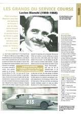 FICHE CITROËN / LUCIEN BIANCHI / 1959 - 1968