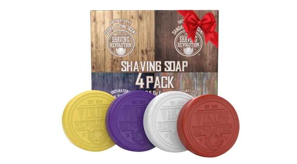 Shaving Soap for Men Wet Shave(use with bowl and brush)4 Pack Variety 2.5oz each - Picture 1 of 8