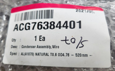 Genuine OEM LG Refrigerator Wire Condenser Assembly ACG76384401 Location G2C