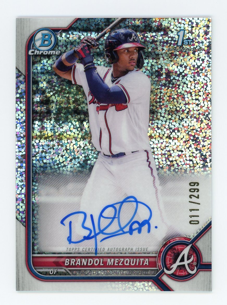 2022 Bowman Chrome #CPA-BMQ Brandol Mezquita Auto Speckle Refractor #/299