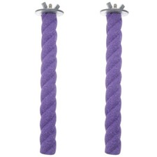2 Pieces Parakeet Chew Toy Parrot Standing Perch Bird Perches for Cage