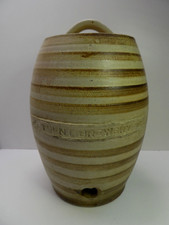 TRENT BREWERY LANCEFIELD AUSTRALIAN POTTERY STONEWARE BANDED BEER BARREL KEG