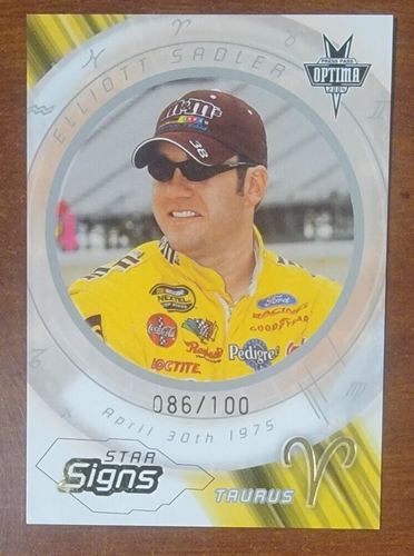 2004 Press Pass Optima Star Signs: #G93 Elliott Sadler Nascar Racing #86/100 - Picture 1 of 2