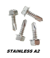 SELF DRILLING TEK SCREWS HEXAGON HEAD A2 STAINLESS STEEL No.6,No.8,No.10,No.12