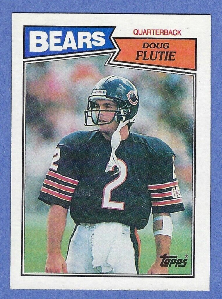 1987 TOPPS FOOTBALL #45 DOUG FLUTIE CHICAGO BEARS NFL ROOKIE CARD NM/MT