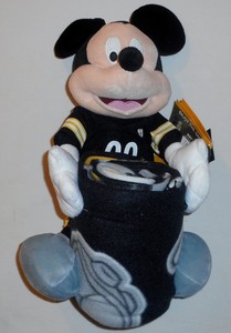 PITTSBURGH STEELERS 14" MICKEY MOUSE PLUSH PILLOW DOLL 