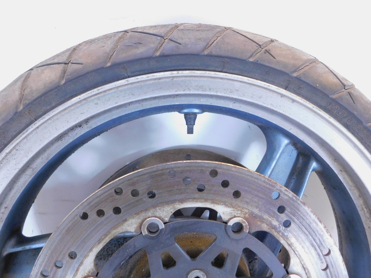 1992-1993 Kawasaki Ninja ZX6 ZX600 Front Cast Wheel Rim & Brake 1992-1993 Kawasaki Ninja ZX6 ZX600 Front Cast Wheel Rim & Brake