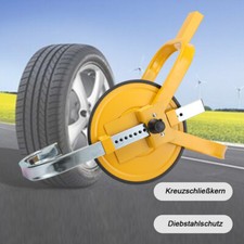 Parkkralle Radkralle Reifenkralle Wegfahrsperre Diebstahlschutz Auto Wohnwagen