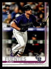 2019 Topps Update Josh Fuentes RC Rookie #US294 Colorado Rockies Mint