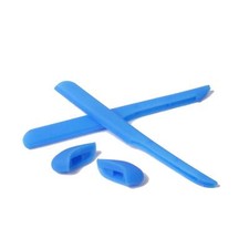 New Walleva Blue Rubber Kit For Oakley Fast Jacket/Fast Jacket XL Sunglasses