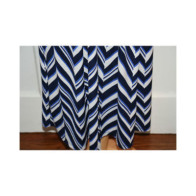 princess polly baby blue dress Shop Dare To Denim Dress – 100% Cotton Blue Chevron Dress main image 1