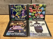 PlayStation 1 PS1 Game Bundle x 4 Driver Time Crisis Pipe Mania 3D Bust-a-move