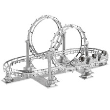 3D Metal Assembly Model Roller Coaster Facili...