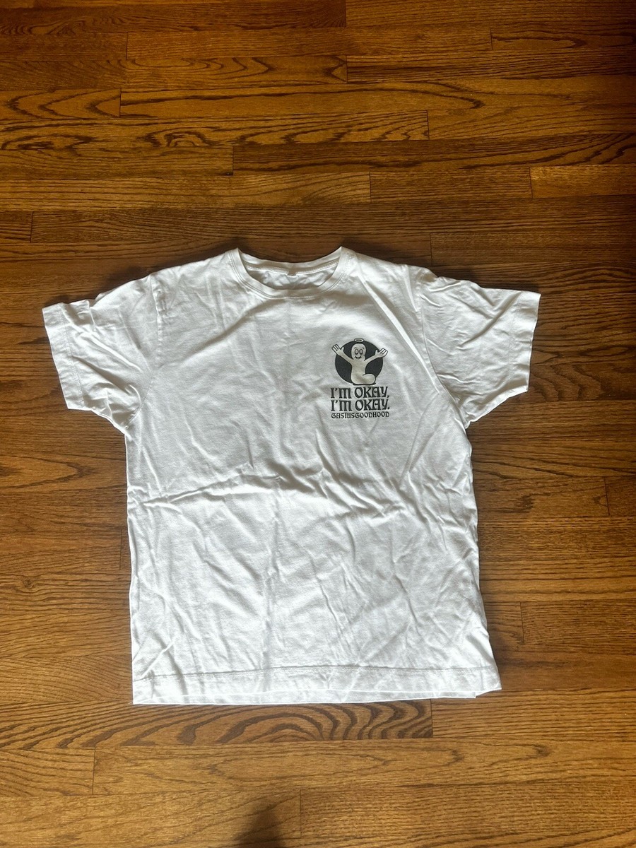 Gasius Goodhood Graphic Tee Shirt L CASPER Design White | eBay