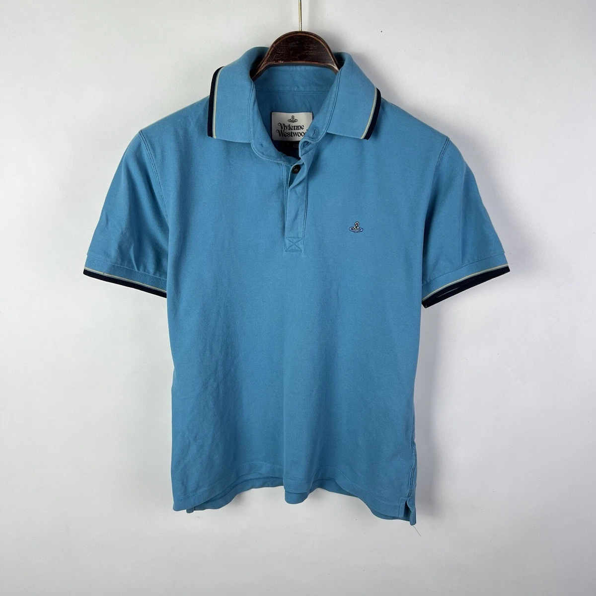 Louis Vuitton Vintage Cycling Polo Blue Grey. Size S0