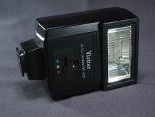 Vivitar Auto Thyristor 225 Camera Flash Vintage untested missing battery cover
