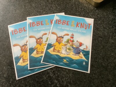 3x Postkarte  Ibbe & Knut magellan NEU Kinderbücher 