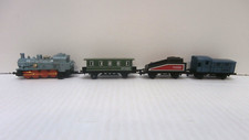Locomotive Engine Die-Cast Train Soma 1989 4 Piece Train Set Plastic Toys