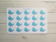 Whale Planner Stickers-Perfect For Planner, Calendar, Journal, Party Invitations