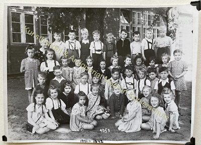 große orig. Foto Fotografie Berlin Spandau 1942 Klasse Kinder Jungen Mädchen 