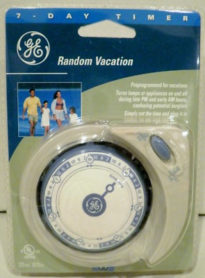 NEW GE General Electric Random Vacation 7 Day Timer