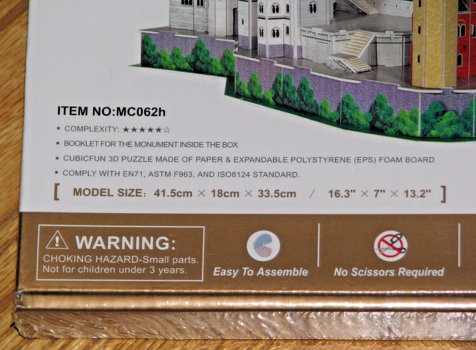 Neuschwanstein Castle Germany - CubicFun 3D Puzzle 98 Pieces - Sealed - Image 2 of 4