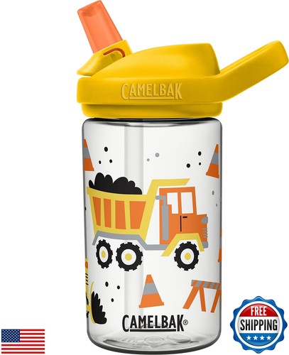 CamelBak Eddy+ Kids Bite Valve Straw Tritan Renew Water Bottle Construction T