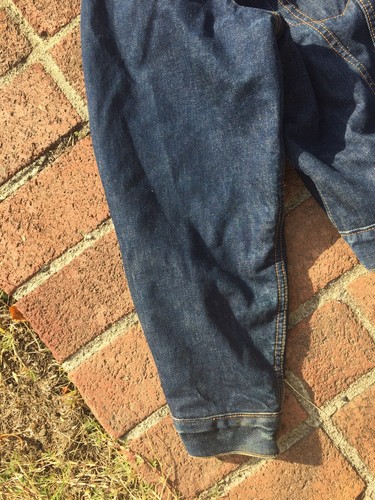 Seltene Vintage Levi's Big E Denim Lrg Typ 2 Taschenjacke 505 558 559 gefüttert dunkel - Bild 9 von 12