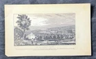 1840 Original Antique Print of Shannondale Springs, West Virginia America